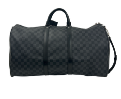 Keepall 55,Damier,Graphite,Correa,Chip,4*